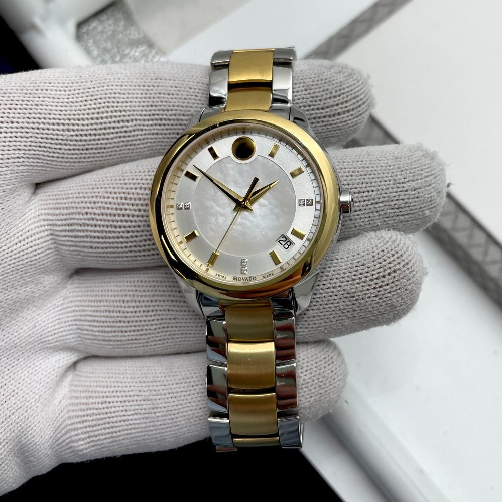 PreLoved Movado Bellina Two Tone MOP Dial Quartz